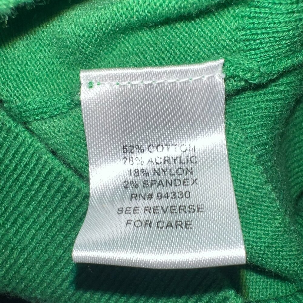 Vintage Y2K Take Out Green Cropped Cardigan Sweater - Women's Medium - Picture 4 of 4